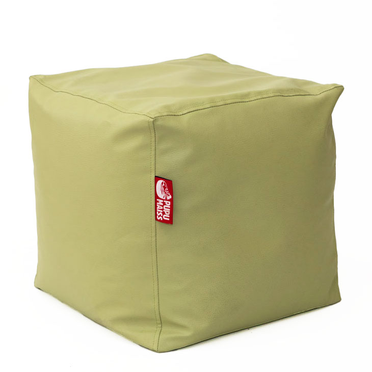Pufiks KUBS SMART 40*40*40 cm - Olīve, no sāna