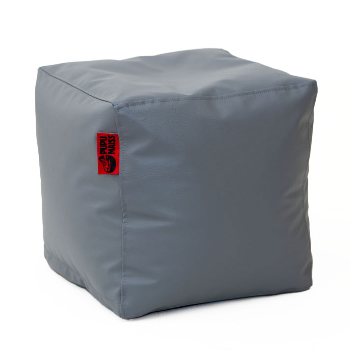 Pufiks KUBS SMART 40*40*40 cm - Pelēks, no sāna