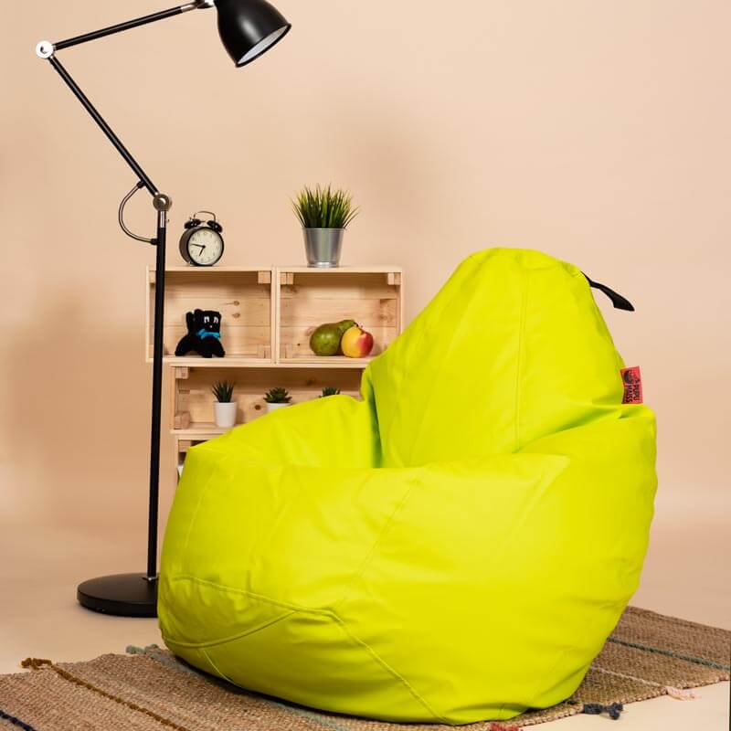 Pufs XL SMART - Zaļš, no kreisā sānskata