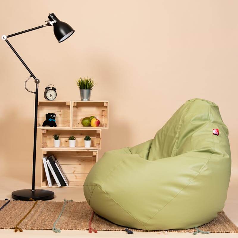 Pufs XL SMART - Olīve, no kreisā sāna