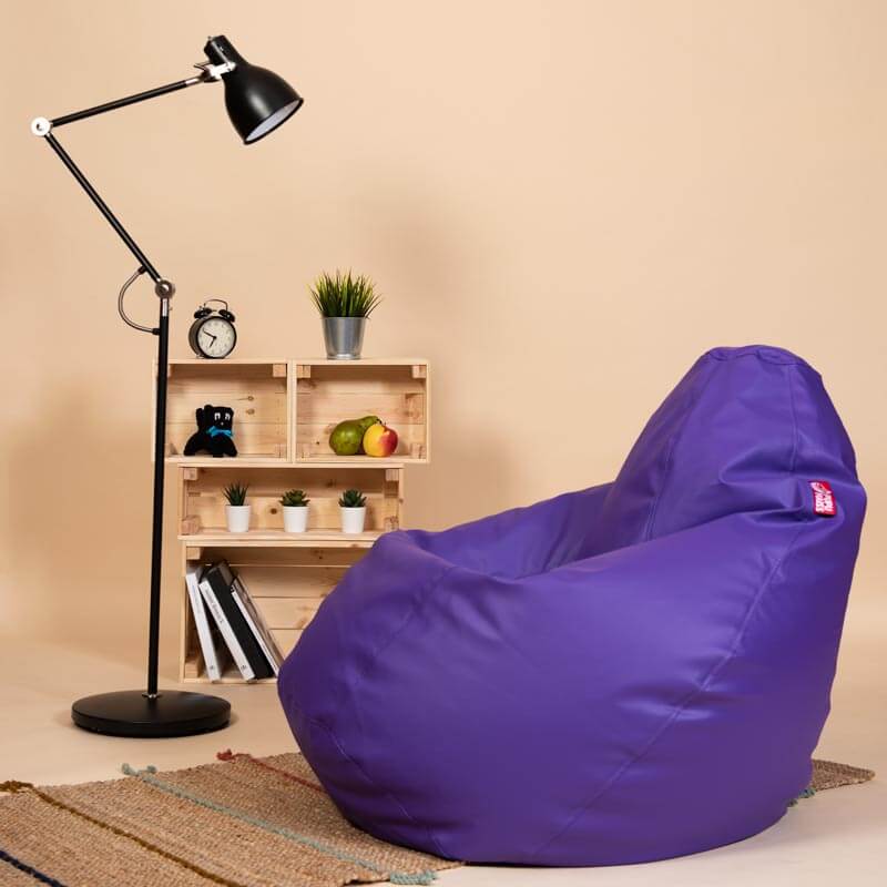 Pufs XL SMART - Lillā, no kreisā sāna