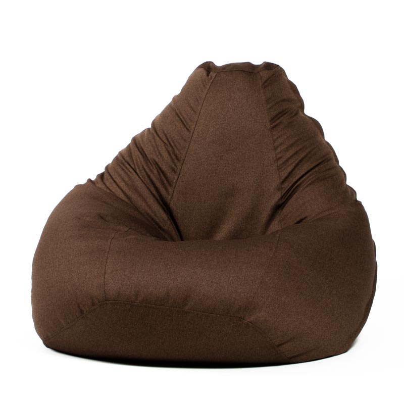 Pufs XL COZY - Brūns, no priekšpuses