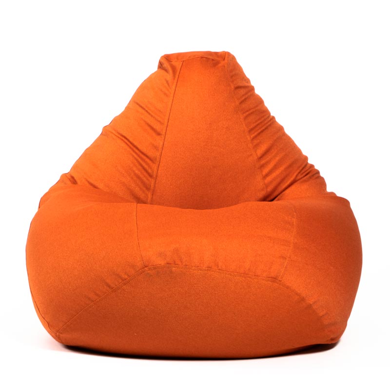 Pufs XL COZY - Oranžs, priekšpuses