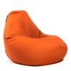 Pufs XL COZY - Oranžs, no labā sāna