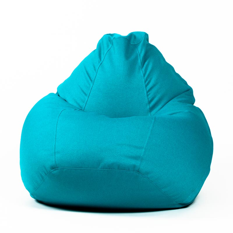 Pufs XL COZY - Tirkīzs, no priekšpuses