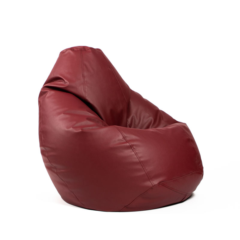 Pufs XL SMART - Bordo, no labā sānskata