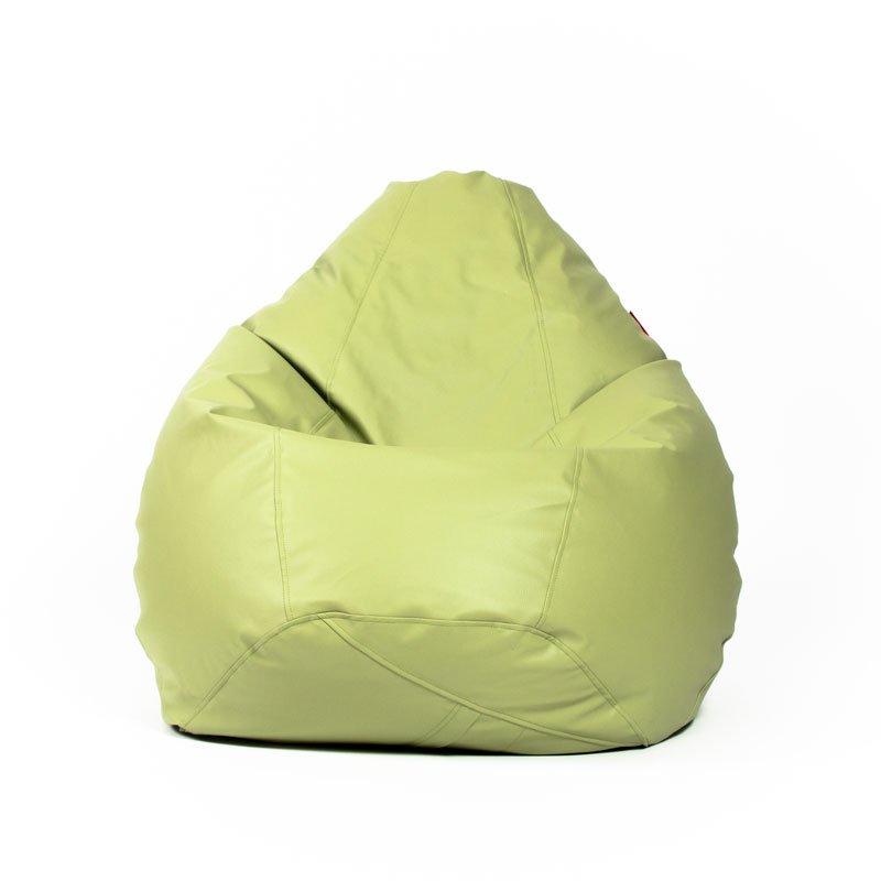 Pufs XL SMART - Olīve, no priekšpuses