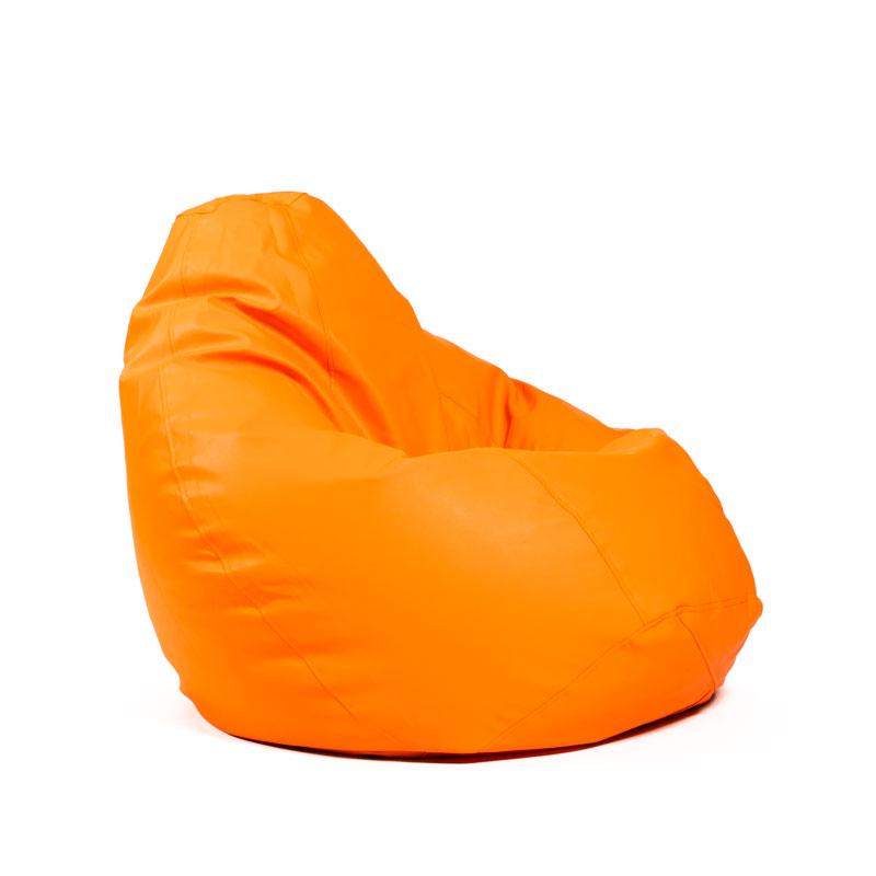 Pufs XL SMART - Oranžs, no labā sānskata