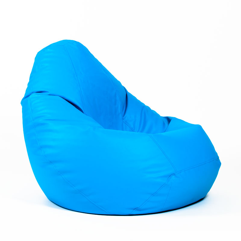 Pufs XL SMART - Zils, no labā sānskata