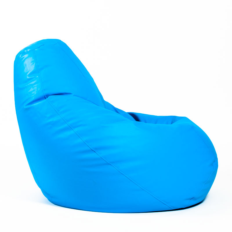 Pufs XL SMART - Zils, no labā sāna