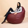 XXL SMART pufs bordo bordo krāsas XXL SMART