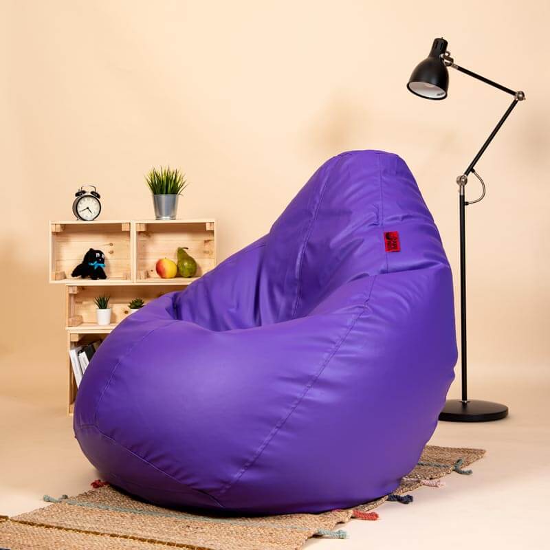 Pufs XXL SMART -Lillā, no kreisā sānskata