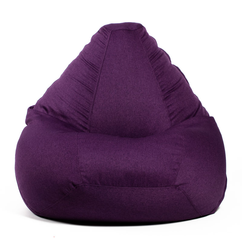 Pufs XXL COZY - Lillā, no priekšpuses