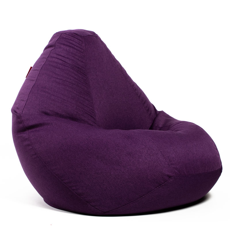 Pufs XXL COZY - Lillā, no labā sāna