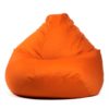 Pufs XXL COZY - Oranžs, no priekšpuses