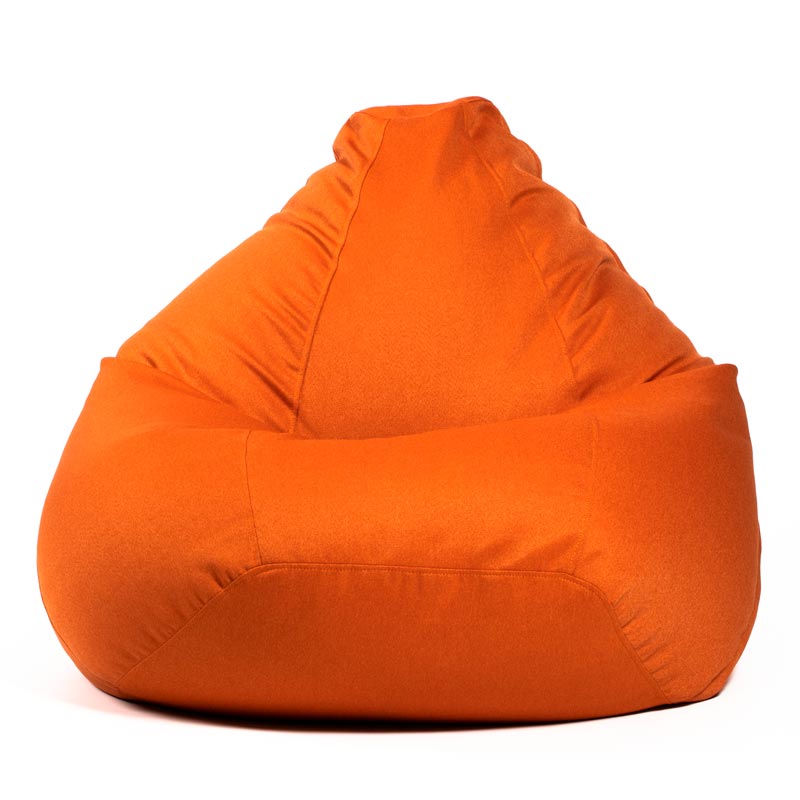 Pufs XXL COZY - Oranžs, no priekšpuses