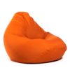 Pufs XXL COZY - Oranžs, no labā sānskata