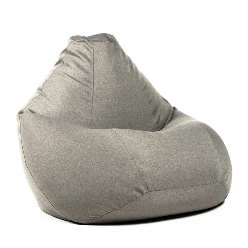 Pufs XXL COZY - Pelēks, no labā sānskata