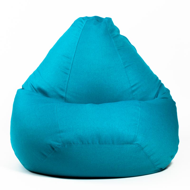 Pufs XXL COZY - Tirkīzs, no priekšpuses