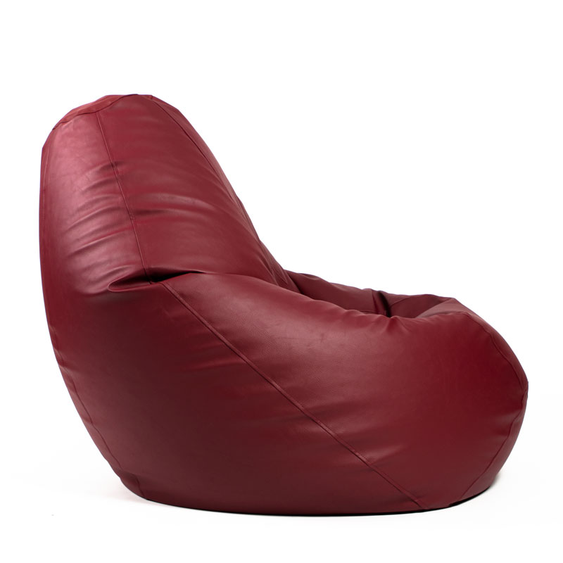 Pufs XXL SMART - Bordo, no labā sāna