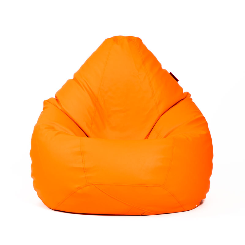 Pufs XXL SMART - Oranžs, no priekšpuses