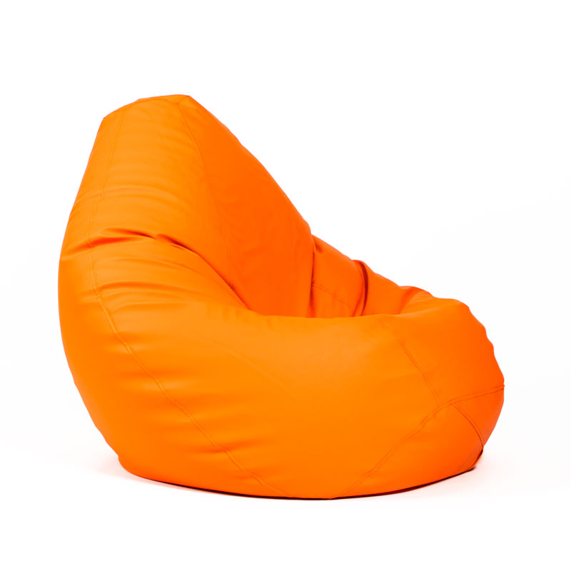 Pufs XXL SMART - Oranžs, no labā sānskata