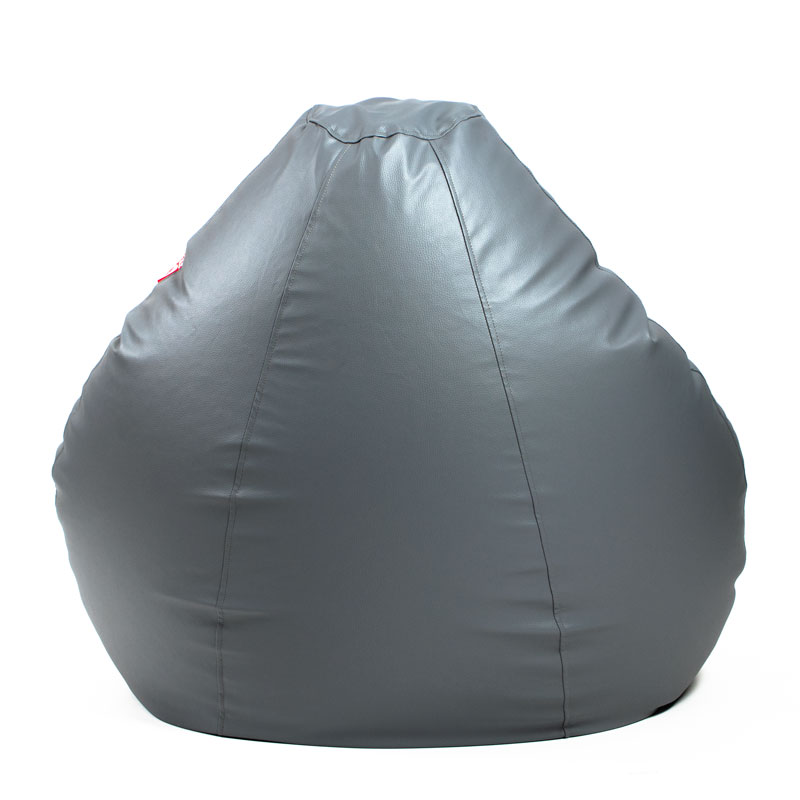 Pufs XXL SMART - Pelēks, no aizmugures