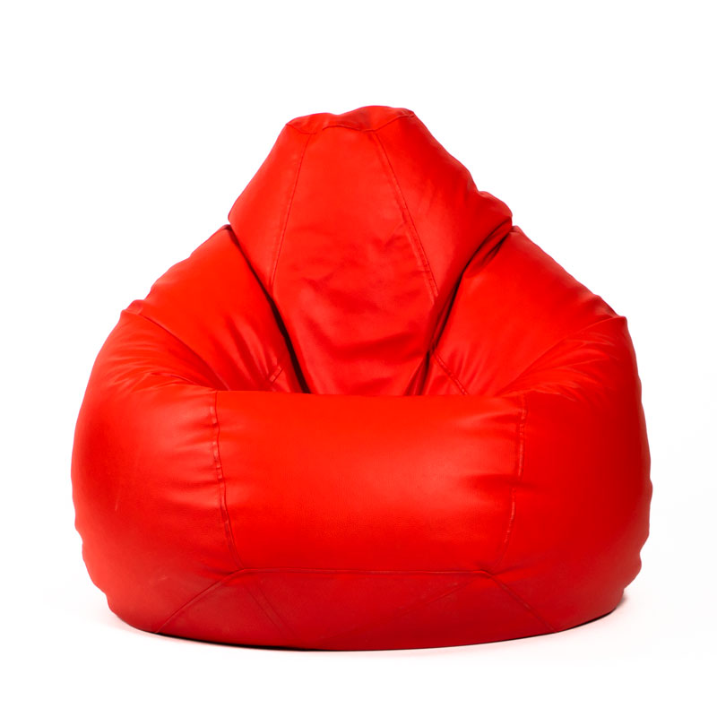 Pufs XXL SMART - Sarkans, no priekšpuses