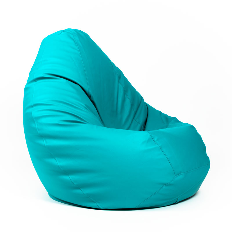 Pufs XXL SMART - Tirkīzs, no labā sānskata