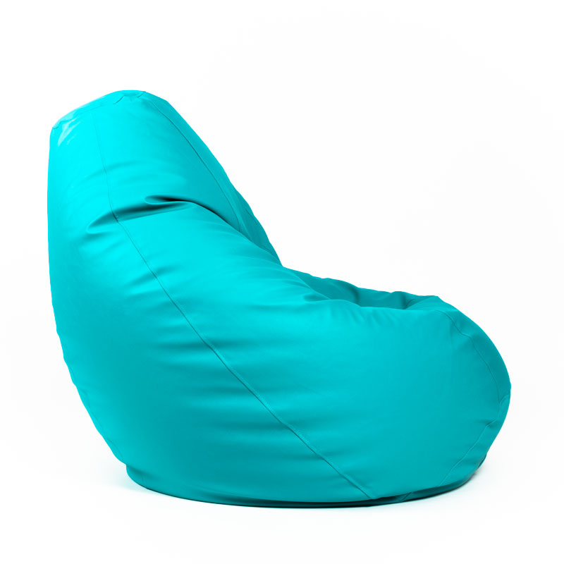 Pufs XXL SMART - Tirkīzs, no labā sāna