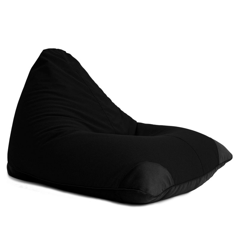 Pufs SURF COZY - Melns, no labā sānskata