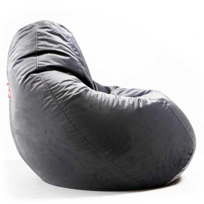 Pufs XL TREND- Pelēks, no labā sāna