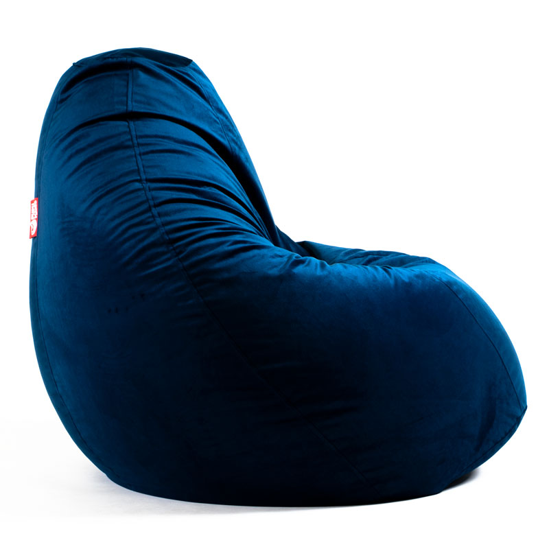 Pufs XL TREND - Zils, no labā sāna