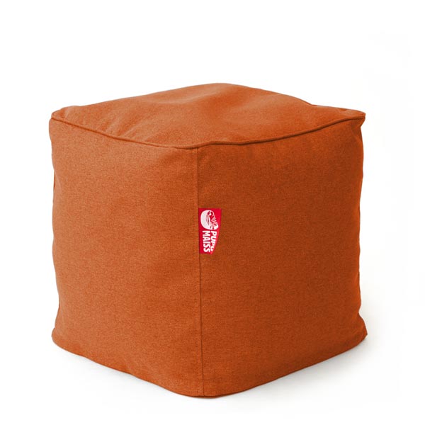 Pufiks KUBS COZY 40*40*40 cm - Oranžs, sāsnkatā