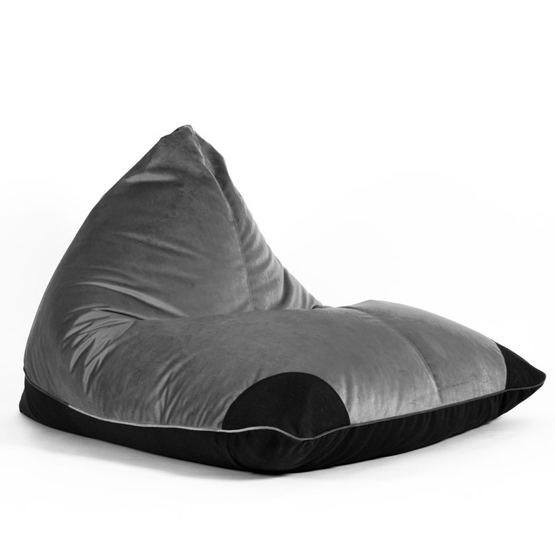 Pufs SURF TREND - Pelēks, no labā sānskata