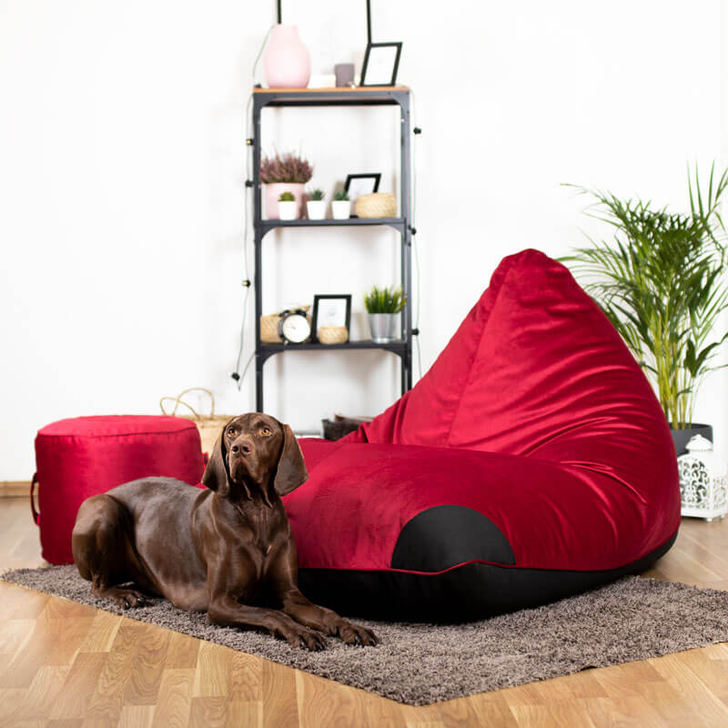 SURF VELOUR Sēžammaiss sarkans SURF VELOUR sarkans