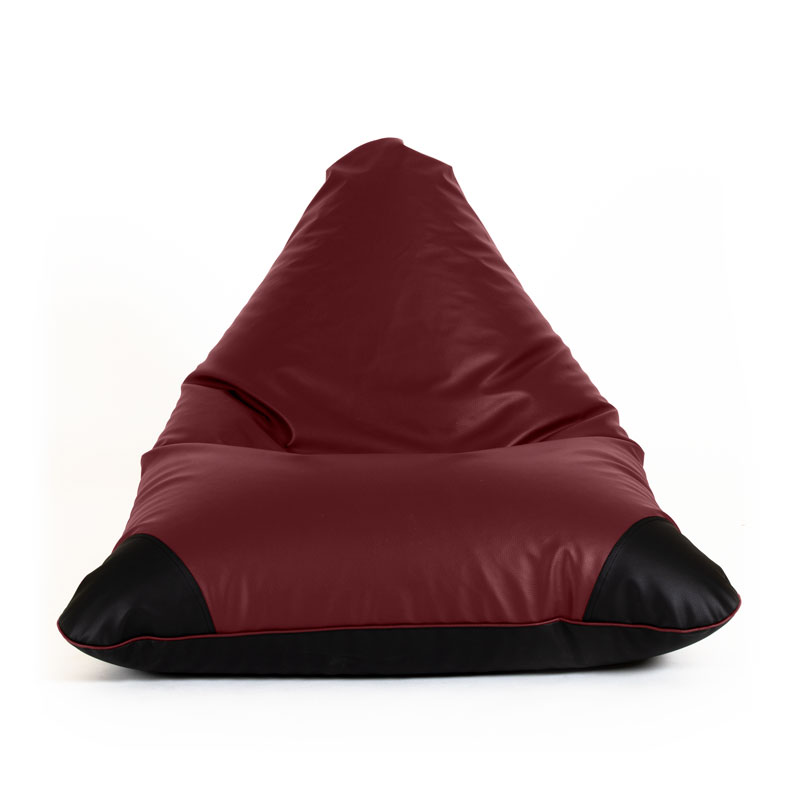 Pufs ādas SURF JUNIOR bordo Pufs SURF JUNIOR SMART sānskatē bordo