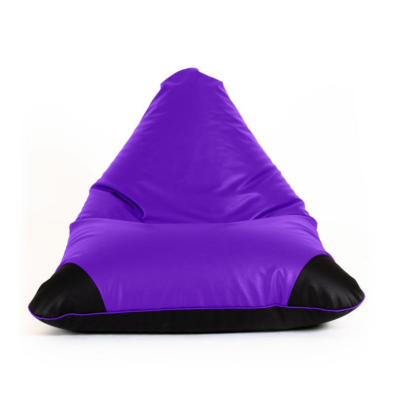 Pufs ādas SURF JUNIOR lillā Pufs SURF JUNIOR SMART sānskatē lillā