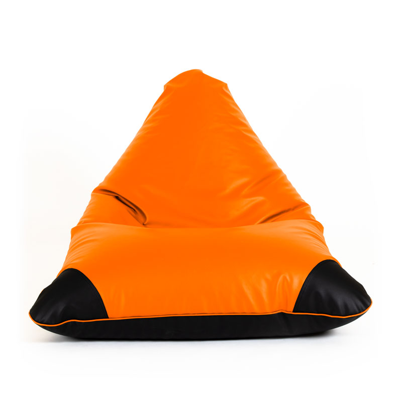 Pufs ādas SURF JUNIOR oranžs Pufs SURF JUNIOR SMART sānskatē oranžs