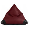 Pufs ādas SURF bordo Pufs SURF SMART sānskatē bordo