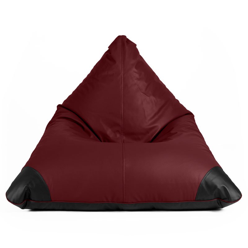 Pufs ādas SURF bordo Pufs SURF SMART sānskatē bordo