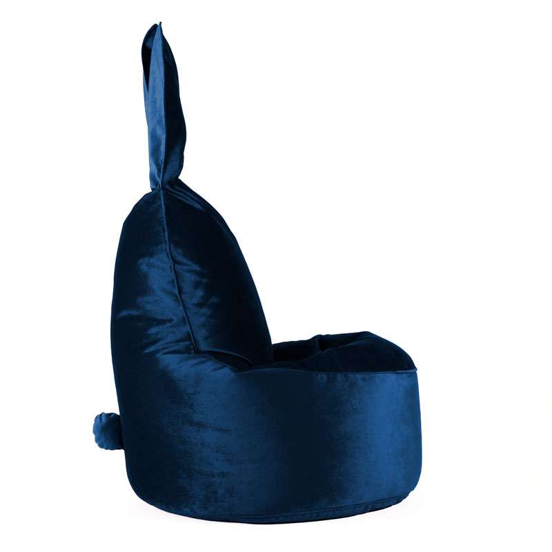 Pufs BUNNY TREND - Tumši zils, no labā sāna