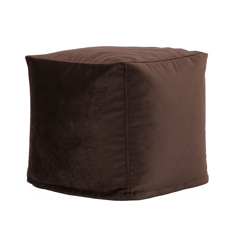 Pufiks KUBS TREND 40*40*40 cm - Brūns, sānskats