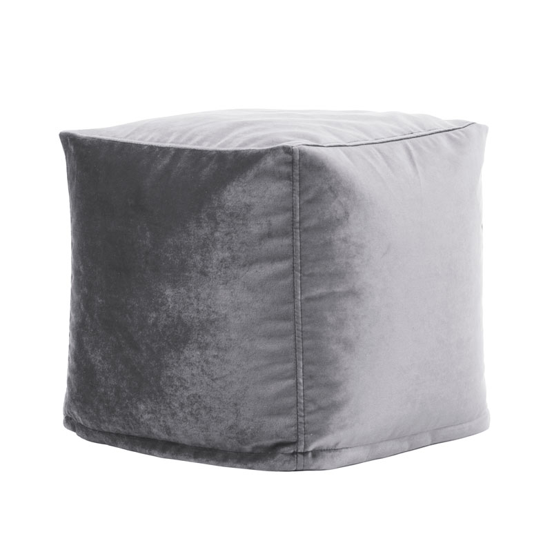 Pufiks KUBS TREND 40*40*40 cm - Pelēks, sānskats